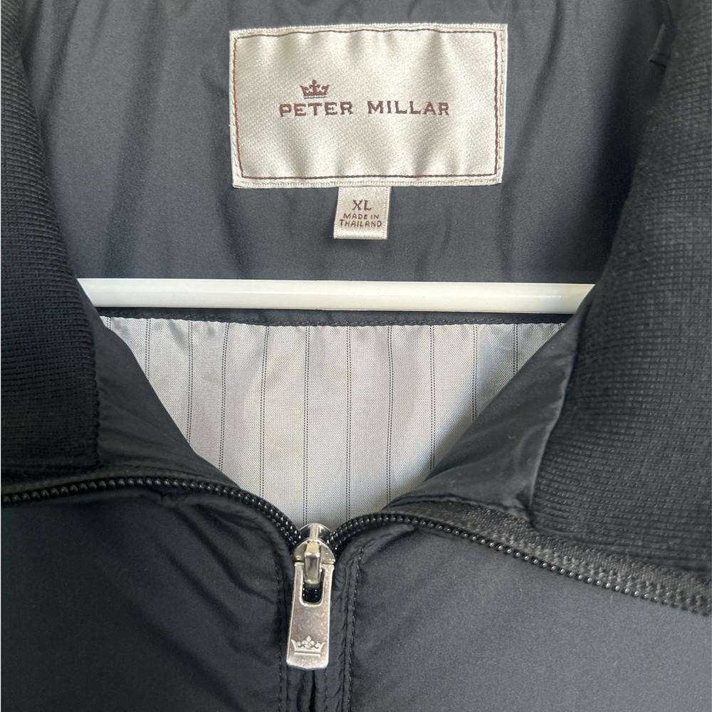 Peter Millar Jacket 100% Polyester Full Zip Euc Xl - image 3